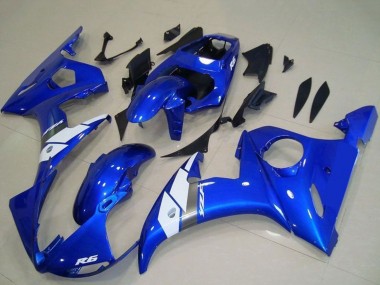 2003-2004 Blue White OEM Style Yamaha YZF R6 Motorcycle Fairing Canada