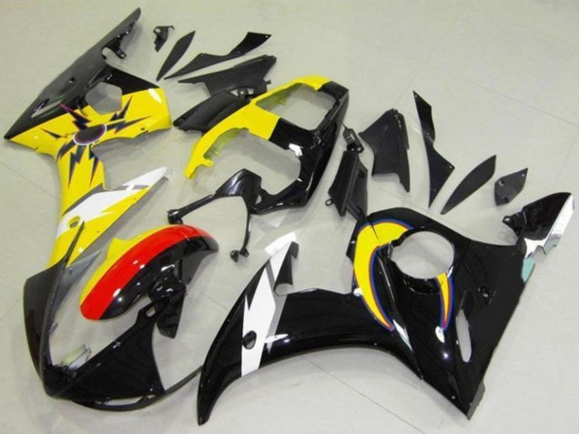 2003-2004 Yellow Red Glossy Black Yamaha YZF R6 Motorcycle Fairings Canada