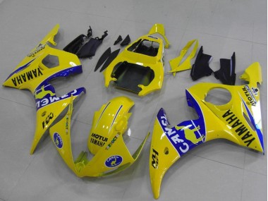 2003-2004 Yellow Blue Camel Yamaha YZF R6 Motorcycle Fairings Canada