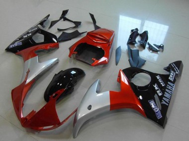2003-2004 Red Silver Glossy Black Yamaha YZF R6 Motorcycle Fairings Canada