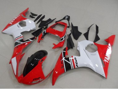 2003-2004 White Red Glossy Black Yamaha YZF R6 Motorcycle Fairing Kits Canada