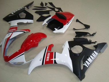 2003-2004 White Red Matte Black Yamaha YZF R6 Motorcycle Fairings Canada