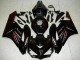 2004-2005 Glossy Black Red Flame Honda CBR1000RR Motorcycle Fairings Canada