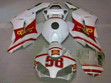 2004-2005 White Red Yellow San Carlo 58 Honda CBR1000RR Motorcycle Fairings Canada