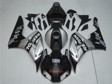 2004-2005 Silver Glossy Black Repsol Honda CBR1000RR Motorcycle Fairings Canada