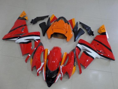 2004-2005 Orange Black and White Kawasaki ZX10R Motorcycle Fairings Canada