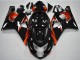2004-2005 Glossy Black Red Stripe Suzuki GSXR 600/750 Motorcycle Fairings Canada