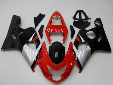 2004-2005 Red Silver Black Suzuki GSXR 600/750 Motorcycle Fairings Canada