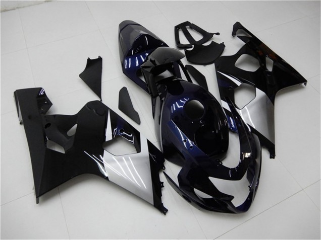 2004-2005 Glossy Black Silver Blue Suzuki GSXR 600/750 Motorcycle Fairings Canada
