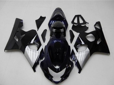 2004-2005 Glossy Black Silver Blue Suzuki GSXR 600/750 Motorcycle Fairings Canada