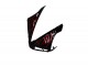 2004-2006 Glossy Black Red Flame Yamaha YZF R1 Motorcycle Fairings Canada