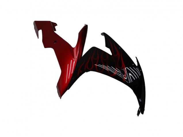 2004-2006 Glossy Black Red Flame Yamaha YZF R1 Motorcycle Fairings Canada