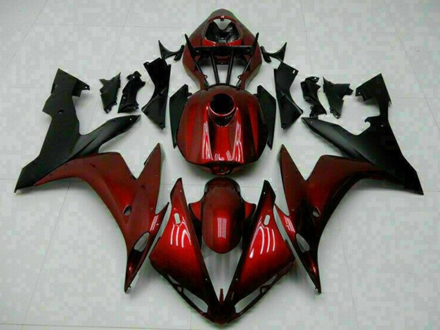2004-2006 Maroon Red Matte Black Yamaha YZF R1 Motorcycle Fairings Canada