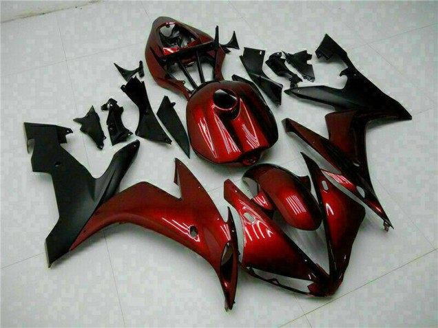 2004-2006 Maroon Red Matte Black Yamaha YZF R1 Motorcycle Fairings Canada