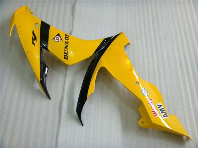2004-2006 Yellow Glossy Black Dunlop 50 Yamaha YZF R1 Motorcycle Fairings Canada