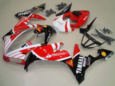 2004-2006 Red White Black Santander Yamaha YZF R1 Motorcycle Fairings Canada