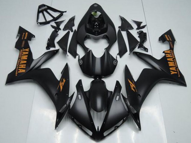 2004-2006 Matte Black Orange Yamaha YZF R1 Motorcycle Fairings Canada