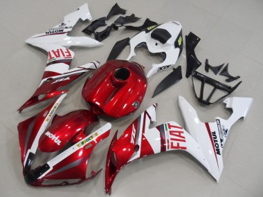 2004-2006 White Red Fiat Motul Yamaha YZF R1 Motorcycle Fairings Canada