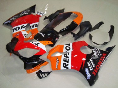 2004-2007 Orange White Red Glossy Black Repsol Honda CBR600 F4i Motorcycle Fairing Canada