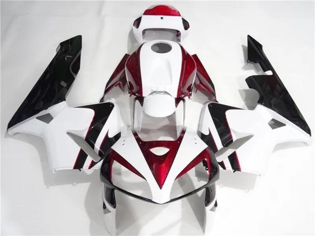 2005-2006 White Red Black Honda CBR600RR Motorcycle Fairings Kits Canada