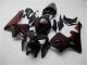 2005-2006 Glossy Black Red Flame Honda CBR600RR Motorcycle Fairing Kits Canada
