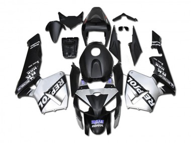2005-2006 Black Silver Repsol Honda CBR600RR Motorcycle Fairings Canada