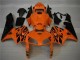 2005-2006 Orange Black Flame Honda CBR600RR Motorcycle Fairing Canada