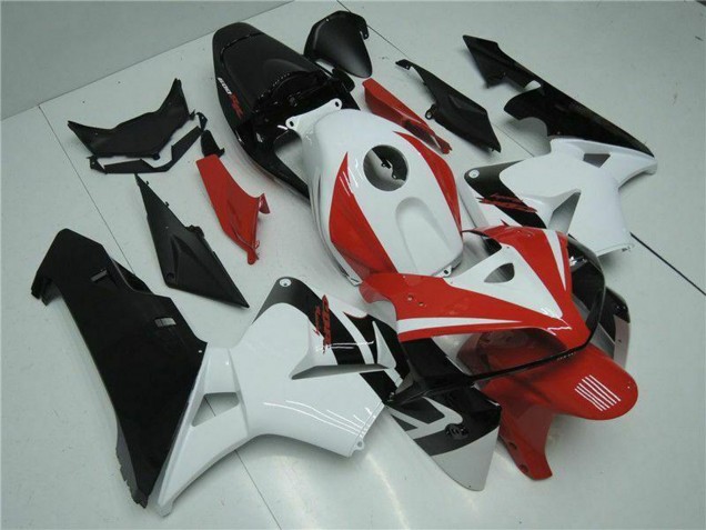2005-2006 White Red Black Honda CBR600RR Motorcycle Fairing Kits Canada
