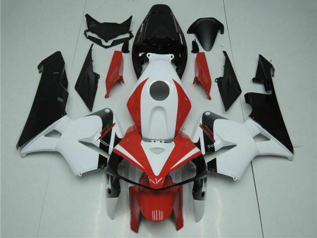 2005-2006 White Red Black Honda CBR600RR Motorcycle Fairing Kits Canada