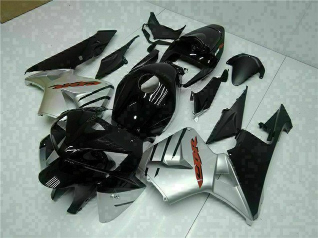 2005-2006 Glossy Black Silver Honda CBR600RR Motorcycle Fairings Canada
