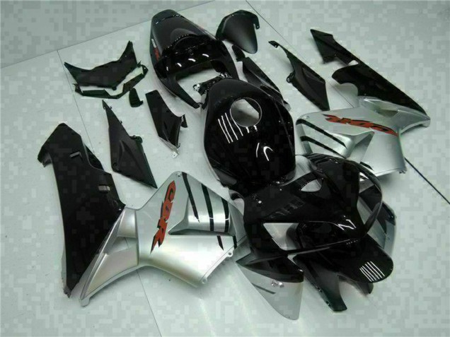 2005-2006 Glossy Black Silver Honda CBR600RR Motorcycle Fairings Canada