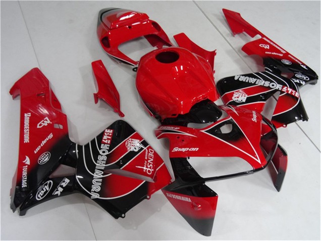 2005-2006 Red Black Honda CBR600RR Motorcycle Fairings Kit Canada