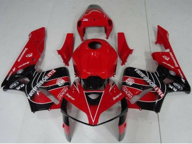 2005-2006 Red Black Honda CBR600RR Motorcycle Fairings Kit Canada