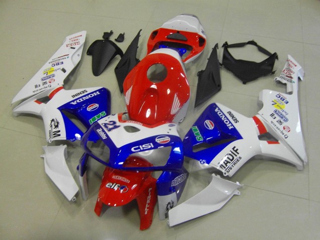 2005-2006 White Red Blue Madif Honda CBR600RR Motorcycle Fairings Canada