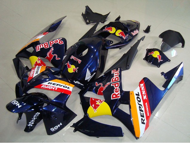 2005-2006 Dark Blue Orange Red Bull Repsol Honda CBR600RR Motorcycle Fairings Canada