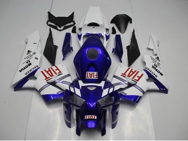 2005-2006 White Blue Red Fiat Honda CBR600RR Motorcycle Fairings Canada