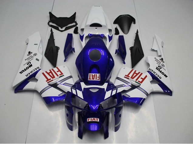 2005-2006 White Blue Red Fiat Honda CBR600RR Motorcycle Fairings Canada