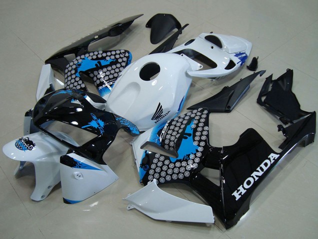 2005-2006 White Blue Black Honda CBR600RR Motorcycle Fairings Canada