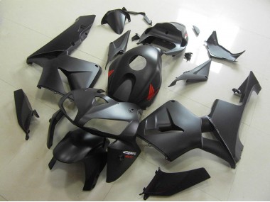 2005-2006 Matte Black Red Decal Honda CBR600RR Motorcycle Fairings Canada