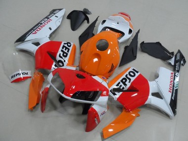 2005-2006 Orange White Red Glossy Black Repsol Honda CBR600RR Bike Fairings Canada