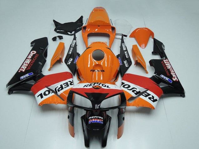 2005-2006 Black Orange White Red Repsol Honda CBR600RR Motorcycle Fairing Canada