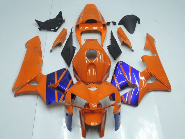 2005-2006 Orange Blue Honda CBR600RR Motorcycle Fairings Canada