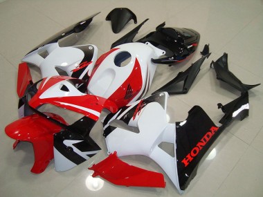 2005-2006 White Red Black Honda CBR600RR Motorcycle Fairing Canada