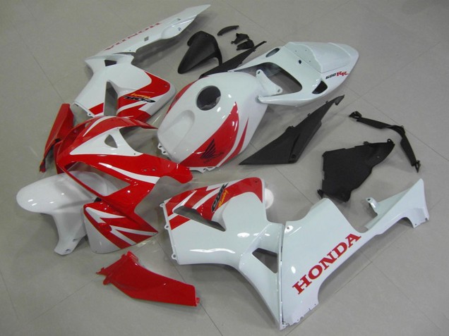 2005-2006 White Red Honda CBR600RR Motorcycle Fairings Canada