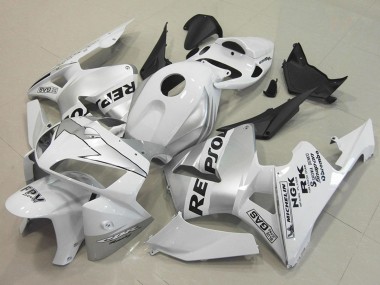 2005-2006 White Silver Black Repsol Honda CBR600RR Motorcycle Fairings Canada