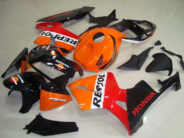 2005-2006 Orange White Red Glossy Black Repsol Honda CBR600RR Motorcycle Fairing Kits Canada