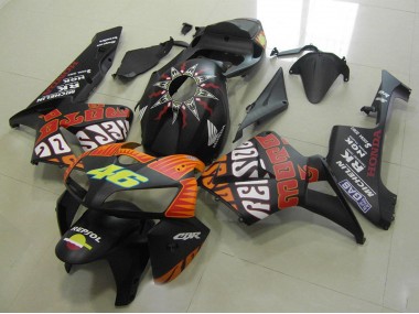 2005-2006 Matte Black Orange Yellow Rossi 46 Honda CBR600RR Motorcycle Fairings Canada