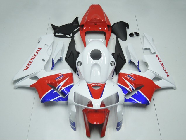2005-2006 White Red Blue HRC Honda CBR600RR Motorcycle Fairing Kits Canada