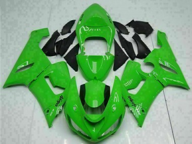 2005-2006 Green Kawasaki ZX6R Motorcycle Fairing Canada