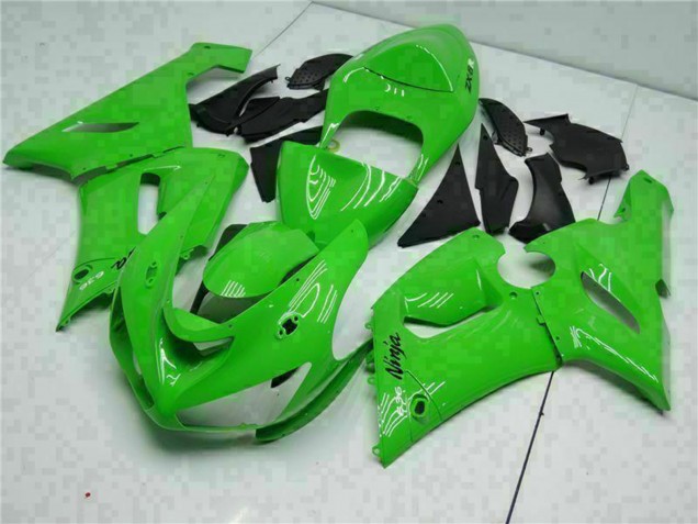 2005-2006 Green Kawasaki ZX6R Motorcycle Fairing Canada